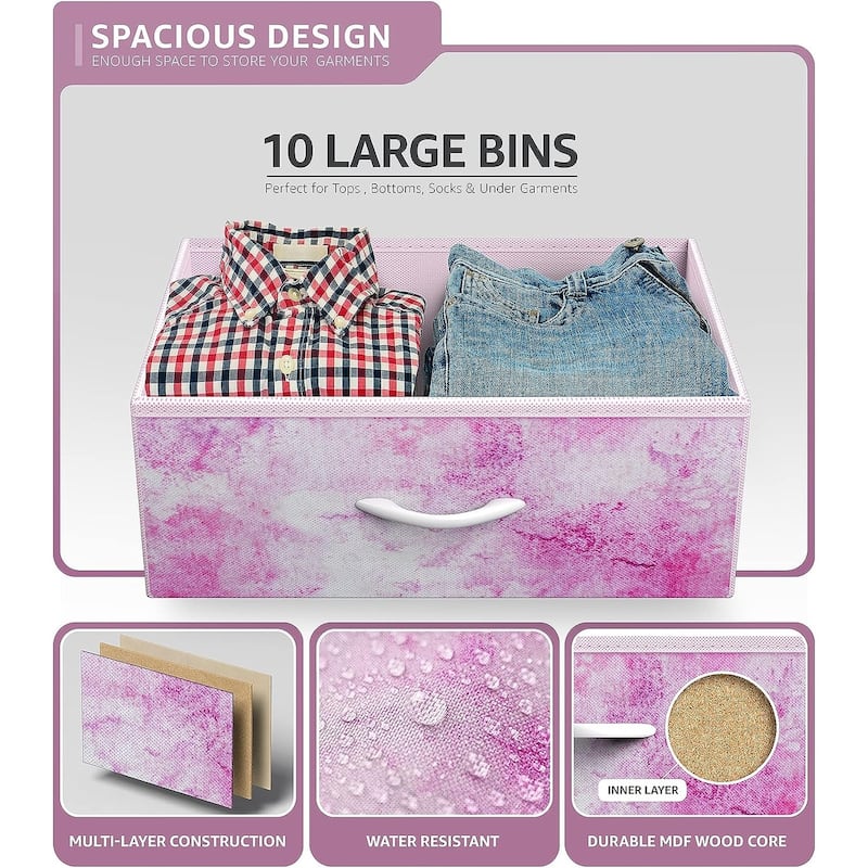 Dressers for Bedroom with 10 Drawers, Chest of Drawers for Bedroom