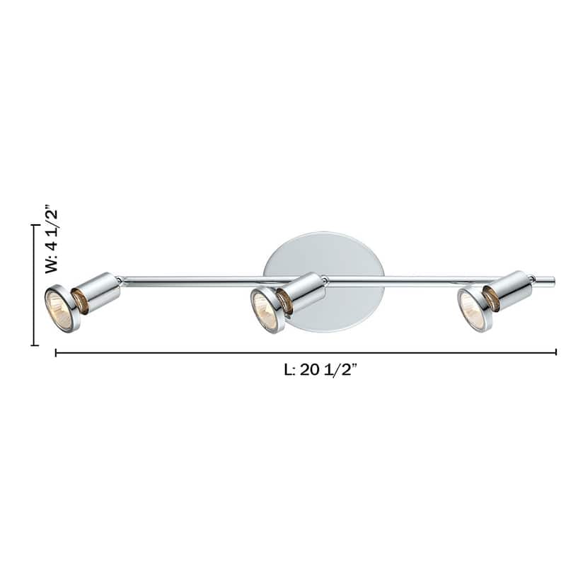 Eglo Buzz 2 3-Light Chrome Track Light