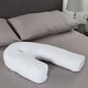 preview thumbnail 2 of 4, Contour Side Sleeper Pillow for Neck, Shoulder, and Back Pain Relief by Windsor Home - White