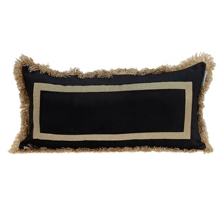 Black deals fringe pillow