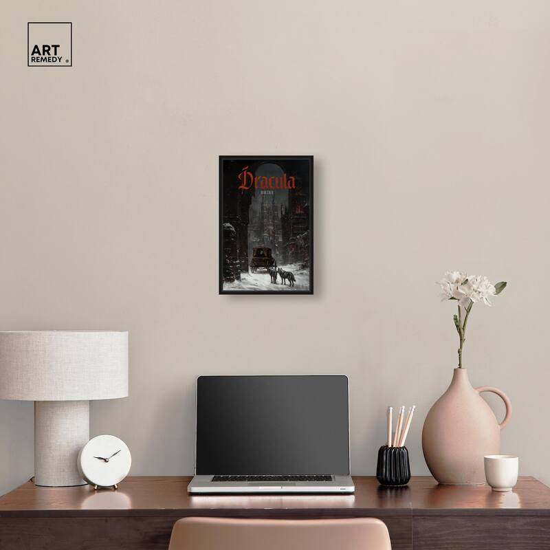 Dracula Gothic Cover Canvas by Art Remedy