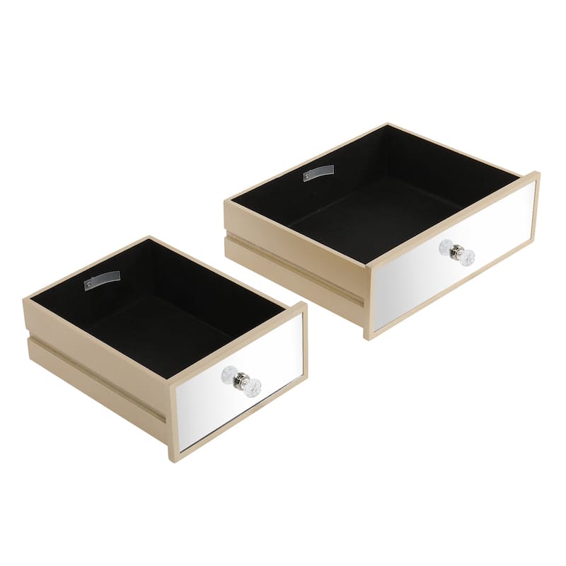 Gold Dressing Table with Glass Top and 3 Drawers Storage and Anti-Scratch Desk for Bedroom