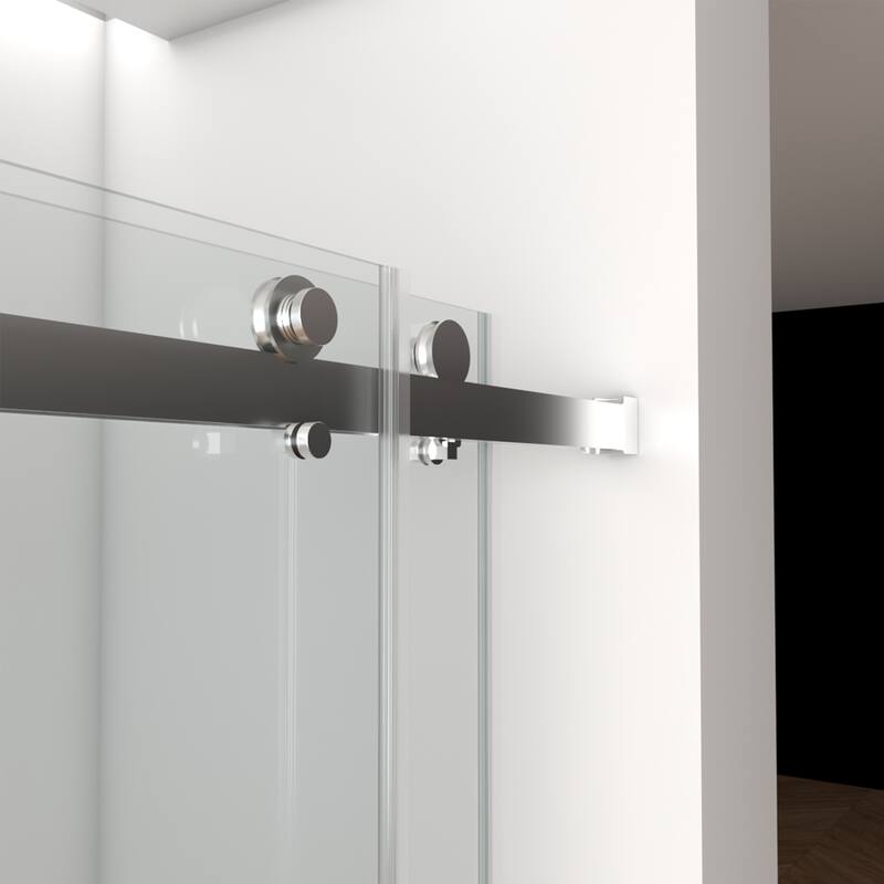Frameless Shower Door, Double Sliding Shower Door
