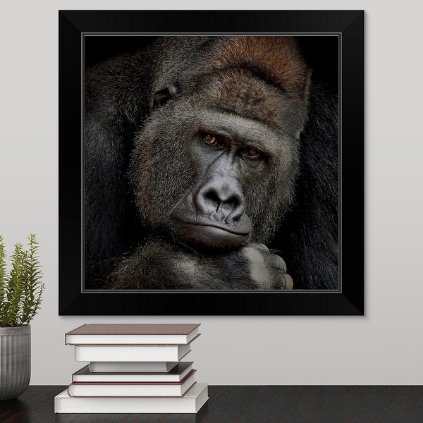 "One Moment In Contact" Black Framed Print