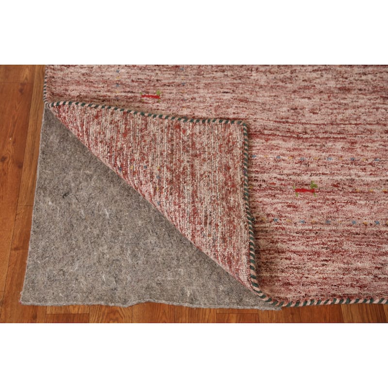 Gabbeh Indian Area Rug Handmade Bedroom Wool Carpet - 6'1" x 8'7"