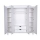preview thumbnail 34 of 32, Palace Imports 100% Solid Wood Kyle 4-Door Wardrobe Armoire with Optional Mirrored Doors
