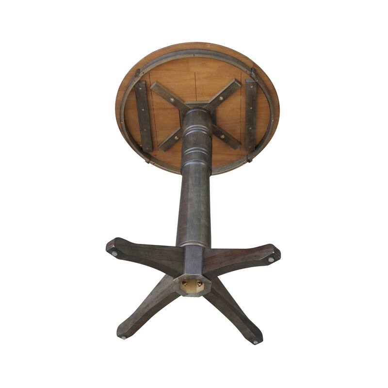 Solid Wood Round Top Pedestal Table