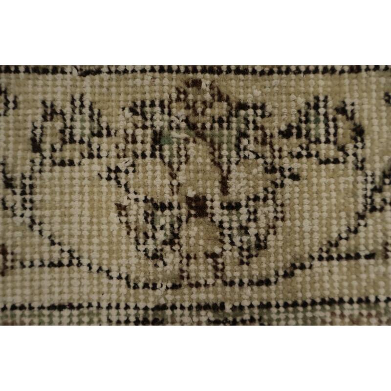 Hand Knotted Oriental 100% Wool Carpet Transitional Medallion Brown Anatolian Area Rug - 8' 8'' X 5' 10''