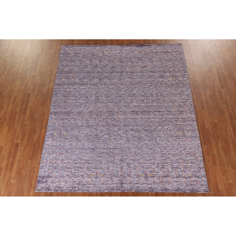Gabbeh Oriental Area Rug Hand-Knotted Bedroom Wool Carpet - 8'3"x 9'10"