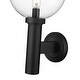 preview thumbnail 6 of 6, Laurent 1 Light Outdoor Wall Sconce - Black