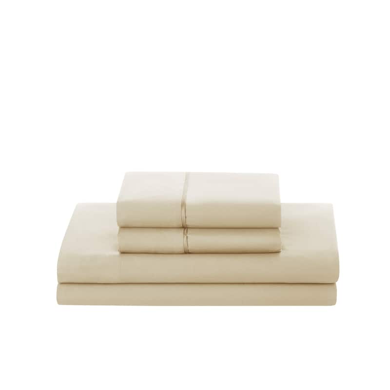 Nestl 4 Piece Bed Sheet Set - Soft Microfiber Bedding Sheet Set - Includes Fitted Sheet, Flat Sheet, and 2 Pillow Cases
