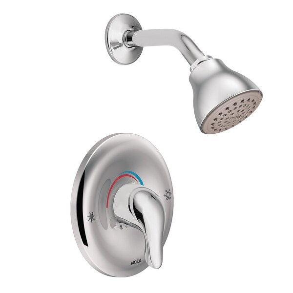 Moen L2362 Single Handle Posi-Temp Pressure Balanced Shower Trim with Shower Head from the Chateau Collection (Valve Included)