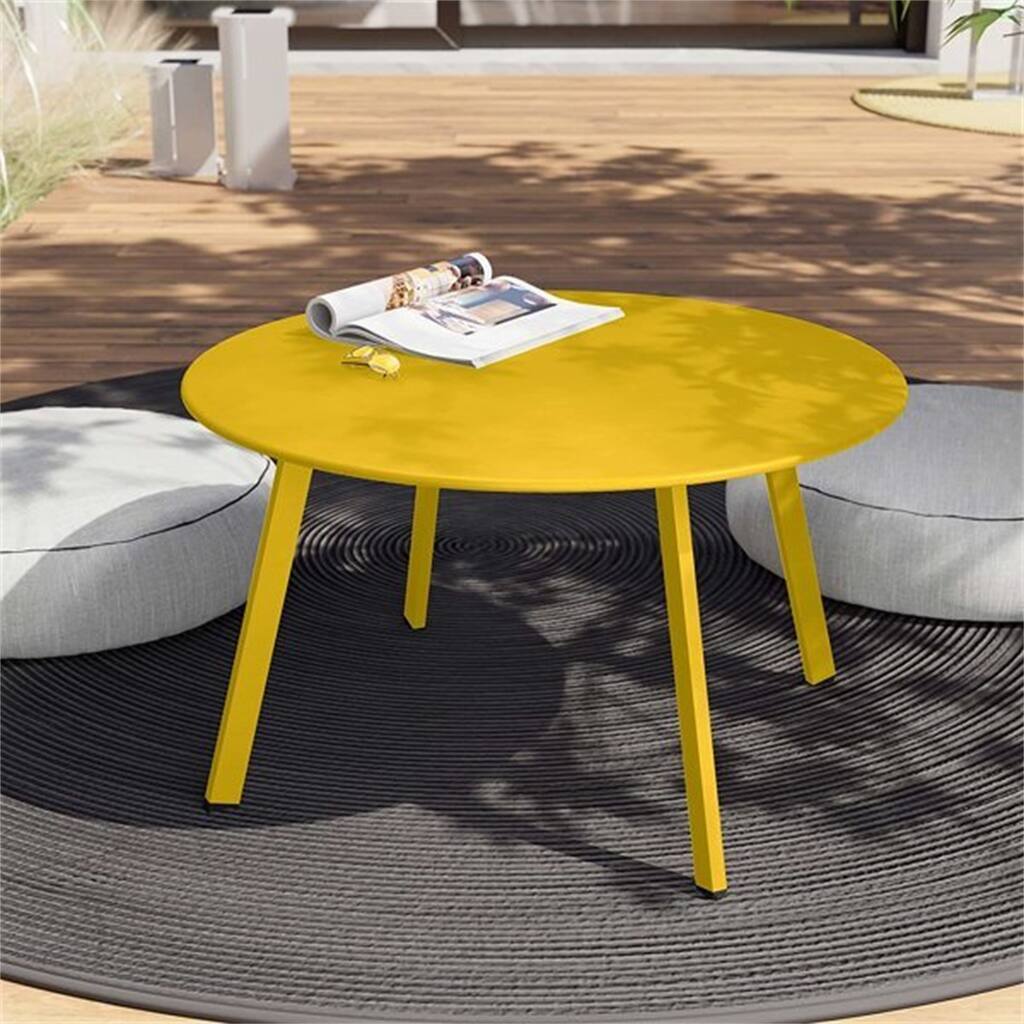 Round Patio Coffee Table