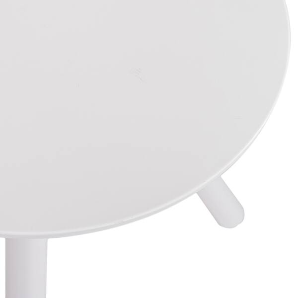 Shop Sunjoy White Modern Tripod Side Table Overstock 30722028 Blue