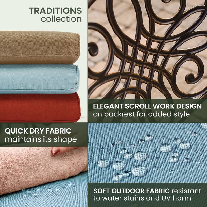 Hanover Traditions 11-Piece Dining Set in Blue with Ten Stationary Dining Chairs and an Extra-Long Dining Table