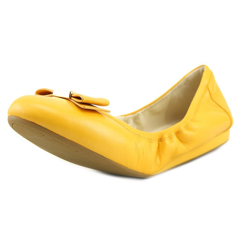 womens yellow ballet flats