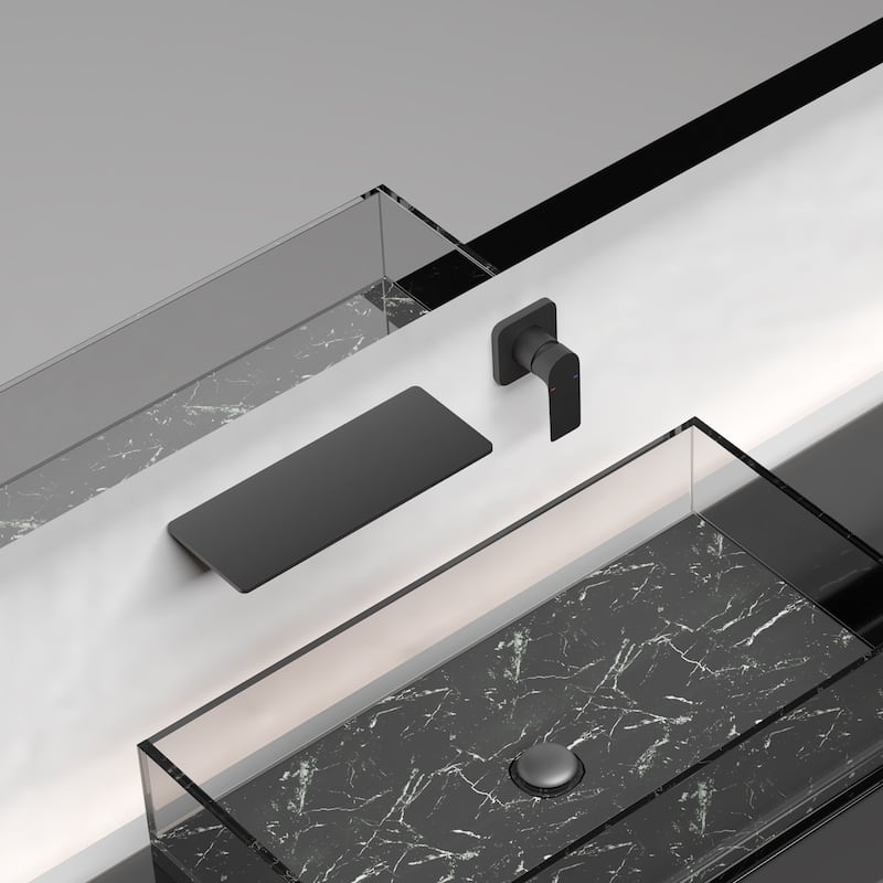 Topcraft Single Handle Wall Mount Waterfall Bathroom Faucet
