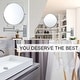 preview thumbnail 26 of 44, 8" Bathroom Mirror Wall Mounted Magnifying Reversible Double Sided 1X/10X Makeup Mirror