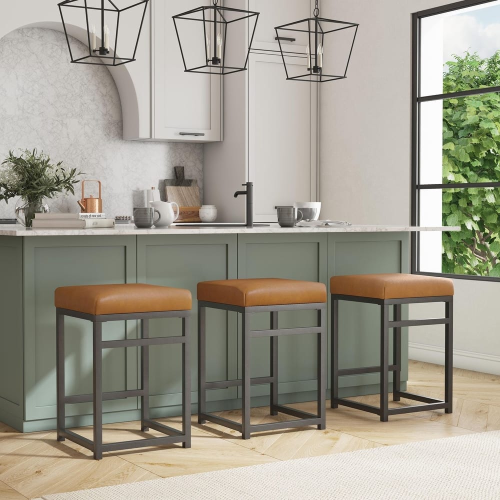 HomePop Backless Metal 24" Counter Stool - 24 inches