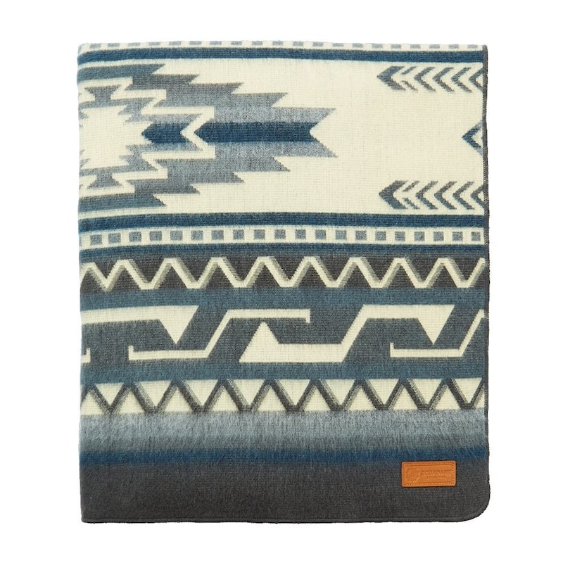 HomeRoots Ultra Soft Dark Gray Southwest Handmade Blanket