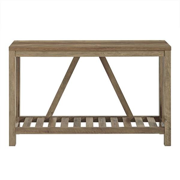 Shop Black Friday Deals On Delacora We Bdf52aft A Frame 52 Long Farmhouse Entry Console Table Overstock 27589917