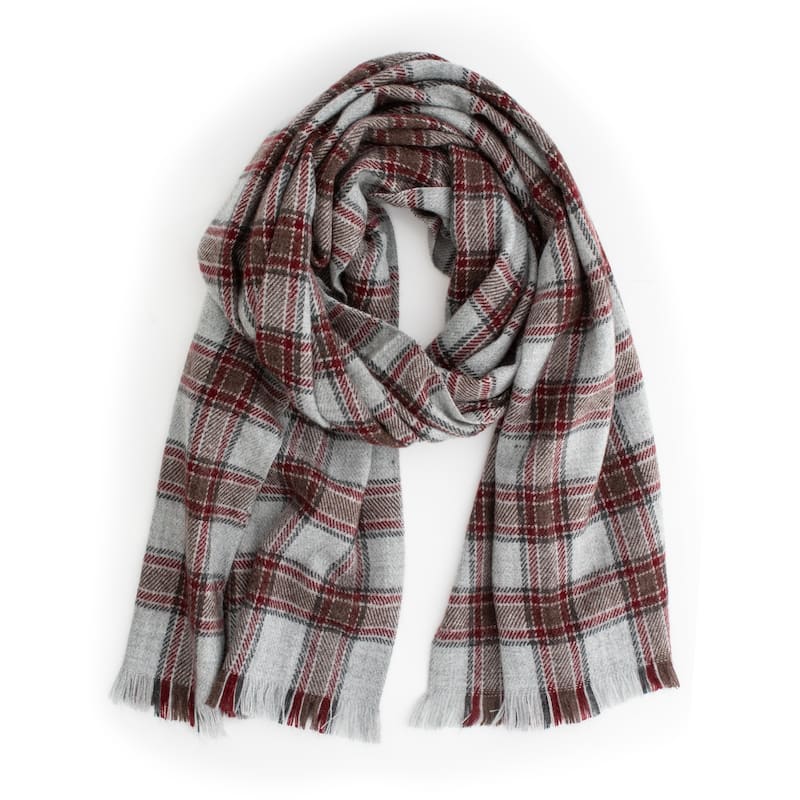 Aventura Women's Checked Classic Plaid Shawl