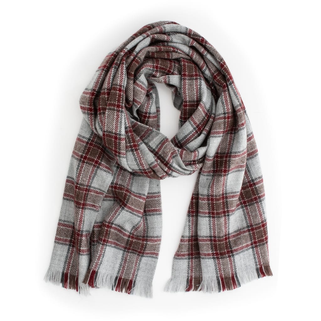 Aventura Women's Checked Classic Plaid Shawl