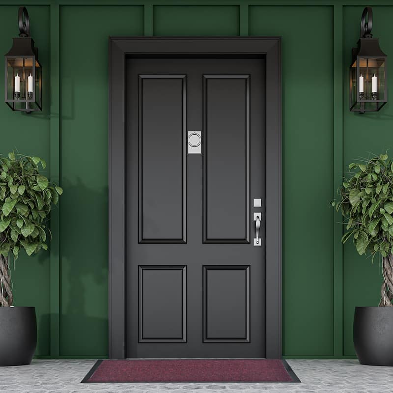 Lisa Heavy-Duty Non-Slip Rubber Door Mat for High Traffic Areas