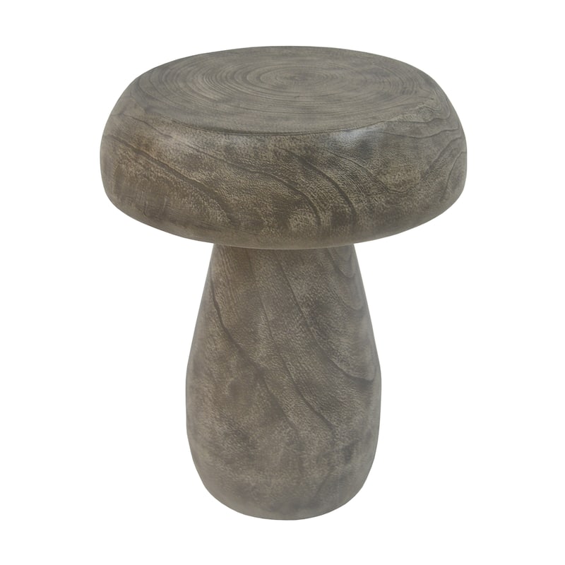 Mushroom Side Table,Wood-like texture, Natural Color
