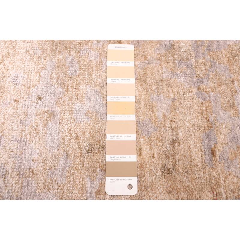 ECARPETGALLERY Hand-knotted Legacy Tan Silk Rug - 6'3 x 9'8