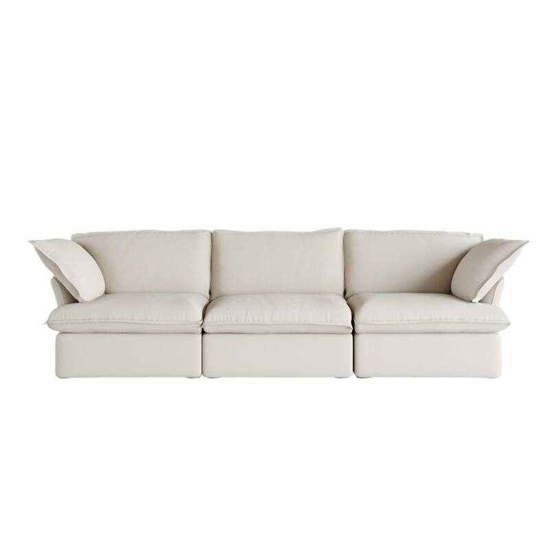 Modern Modular Sectional Sofa for Living Room 3 Seat, Comfy Convertible Sectional Sofas Couches