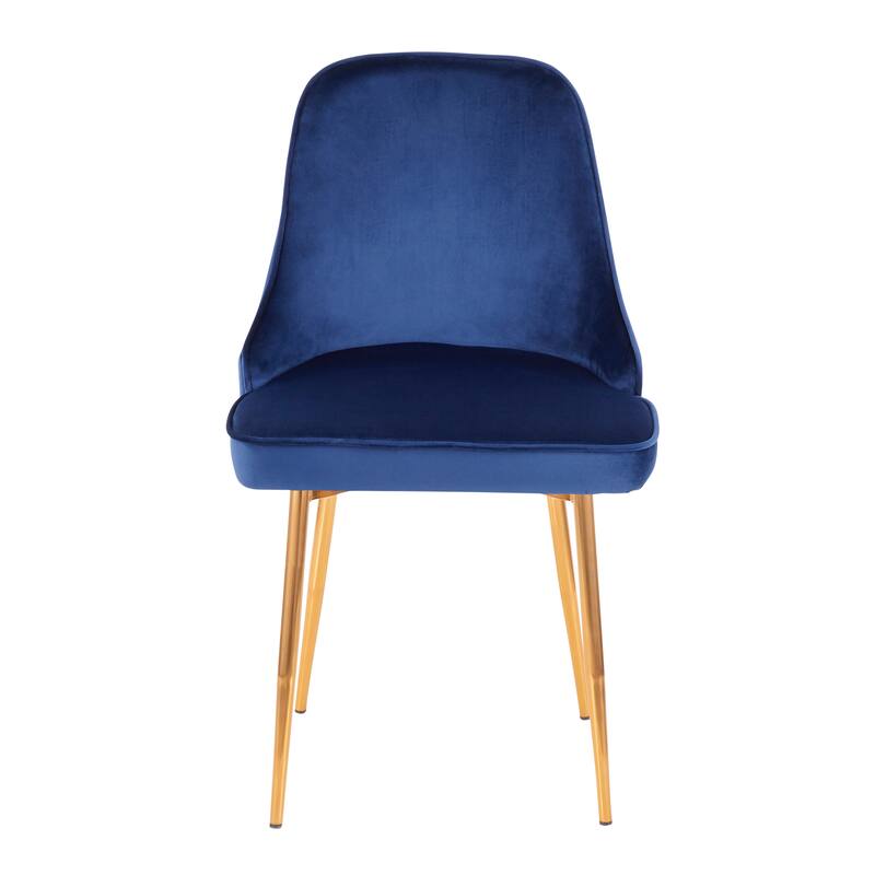Silver Orchid Naldi Contemporary-Glam Velvet Dining Chair (Set of 2)
