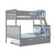 preview thumbnail 36 of 63, Max and Lily Twin over Full Bunk Bed with Trundle Bed