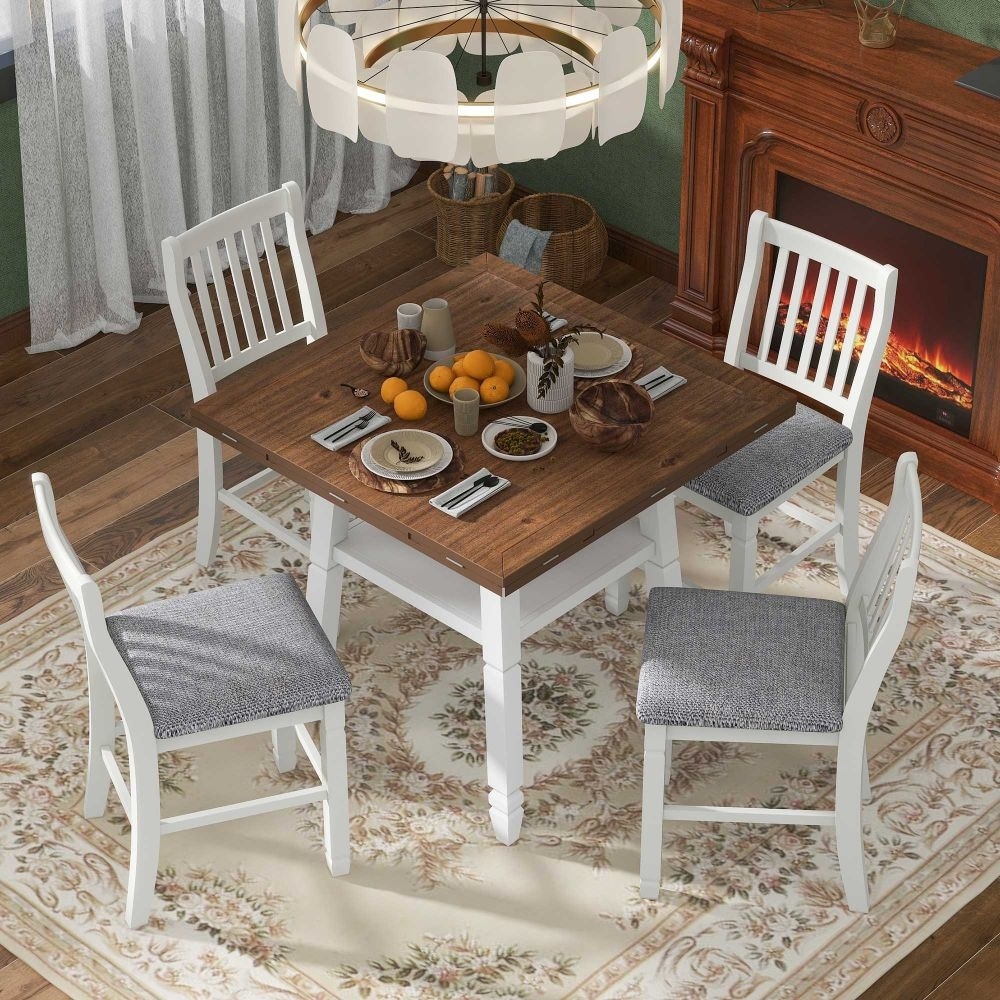 Kitchen table with 2 leaves top