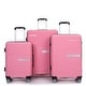 preview thumbnail 1 of 32, Luggage 3 Piece Set(20"/24"/28"), Hardshell Suitcase With Double Mute Spinner Wheels, Durable Lightweight Suitcase With TSA Lock Pink