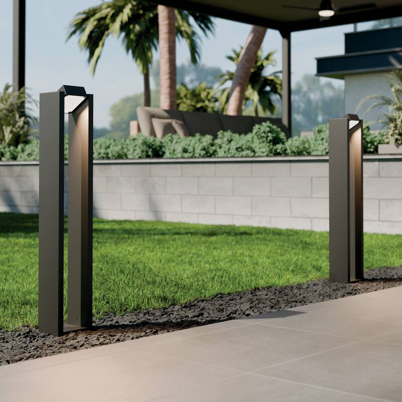 Kichler Lighting 12 Volt 3000K LED 25.4" Aimed Bollard in Textured Black - 25.4