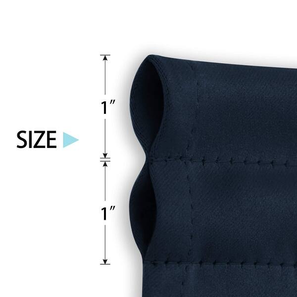 dimension image slide 10 of 13, Deconovo French Door Curtain with Rod Pocket and Tieback 1 Panel