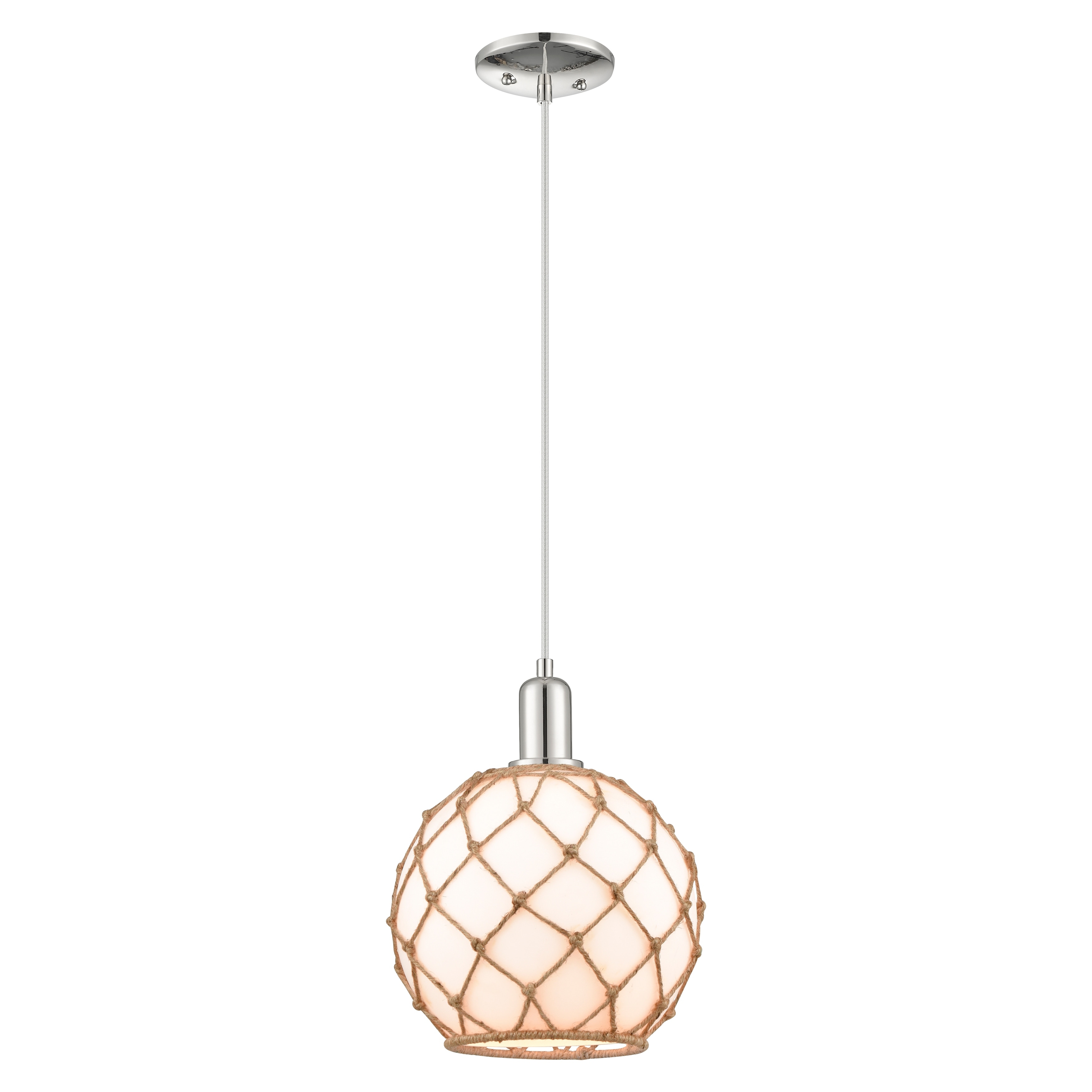 Innovations Lighting Endless Possibilities Arcadia - Farmhouse Rope - 1 Light 10" Cord Hung Mini Pendant