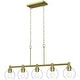 preview thumbnail 23 of 56, 4/5-Light Kitchen Island Pendant Light Fixture with Clear Glass Shades