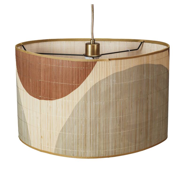 Circles of Harmony Bamboo Pendant Lamp - Multi
