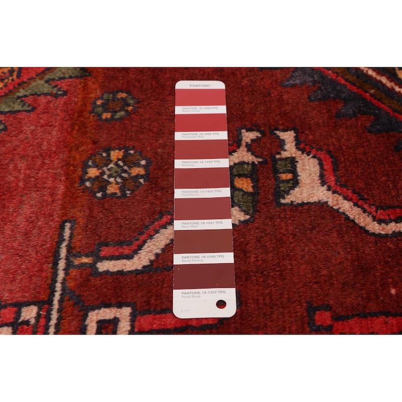 ECARPETGALLERY Hand-knotted Konya Anatolian Dark Red Wool Rug - 3'5 x 10'0