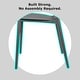 preview thumbnail 18 of 56, Modern Plastic Garden Patio Indoor or Outdoor Dining Stackable Chair UV Protected Armless With Dot Back Surf