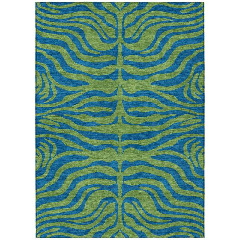 HomeRoots Animal Print Transitional Rectangle Outdoor Rug