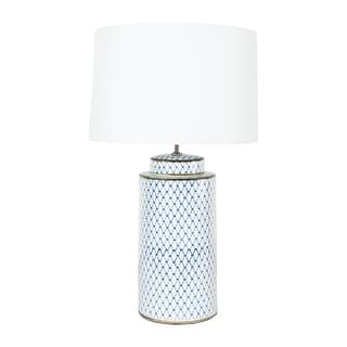 Ceramic Table Lamp with Linen Shade
