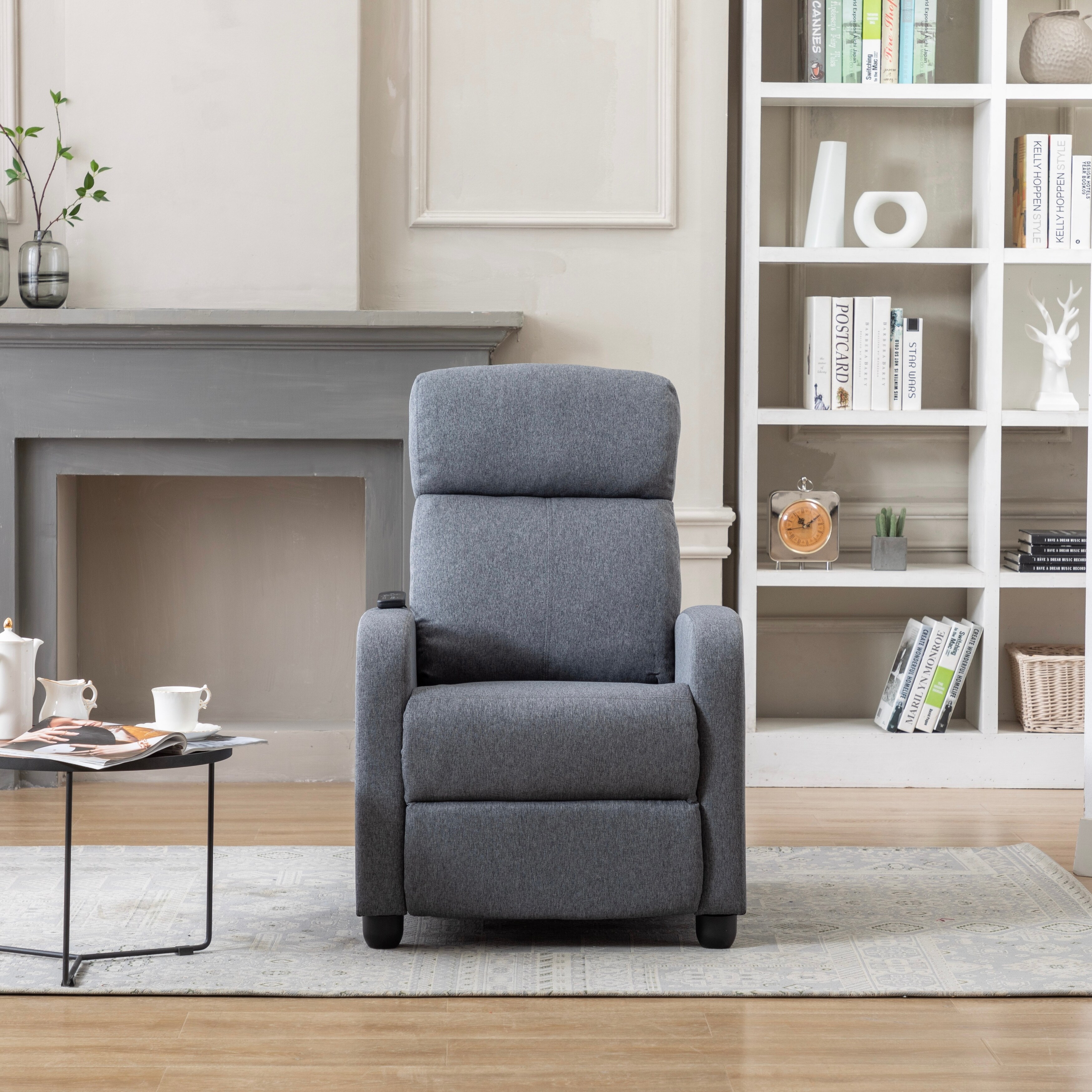 Push Recliner for Elderly with Massage Therapy Heating Function