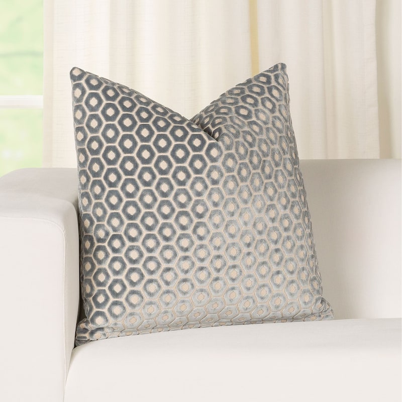 Beatrice Embossed Diamond Throw Pillow - 22 x 22 - Mineral
