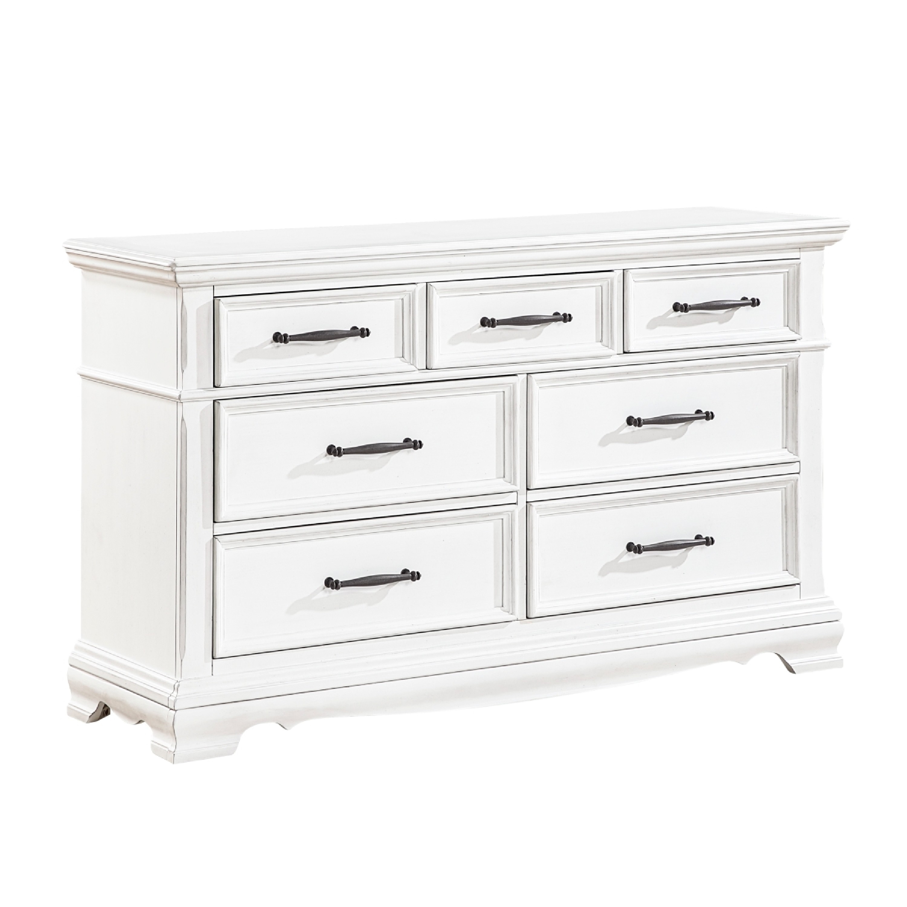 white dresser black handles ZLWJGY for Bedroom, Wood Dresser with 5 Drawers, Chest of Drawer for Bedroom Living Room Entryway Hallway, Modern Farmhouse Style 47" Tall : Home & Kitchen tip device and smooth metal slides Aiho 7-Drawer Double Dresser -