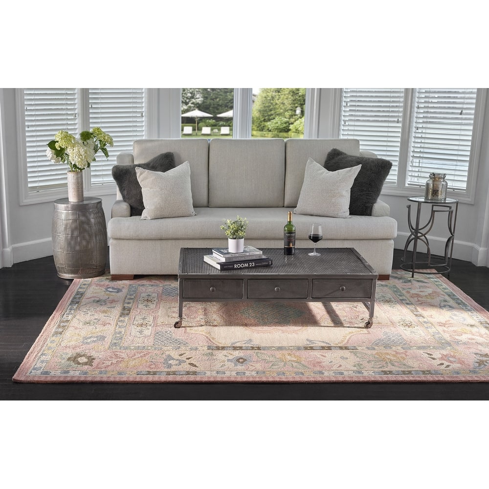 Momeni Tangier Hand Tufted Wool Medallion Area Rug