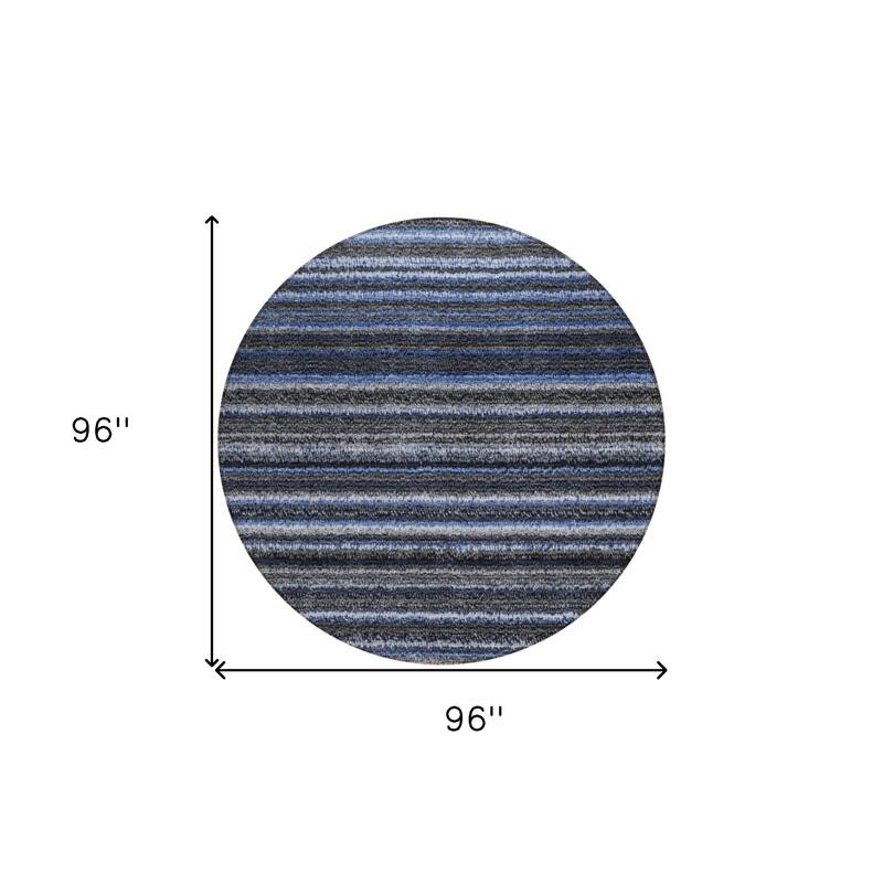 HomeRoots Striped Transitional Rectangle Outdoor Rug