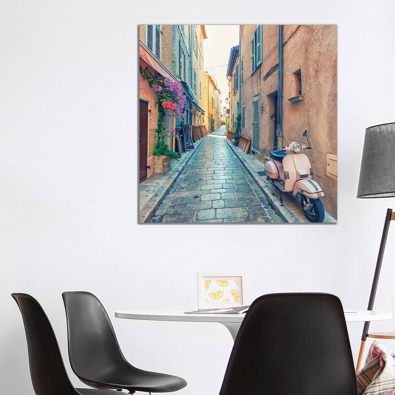 iCanvas "Saint Tropez Street" by Manjik Pictures Canvas Print - 37x37x1.5